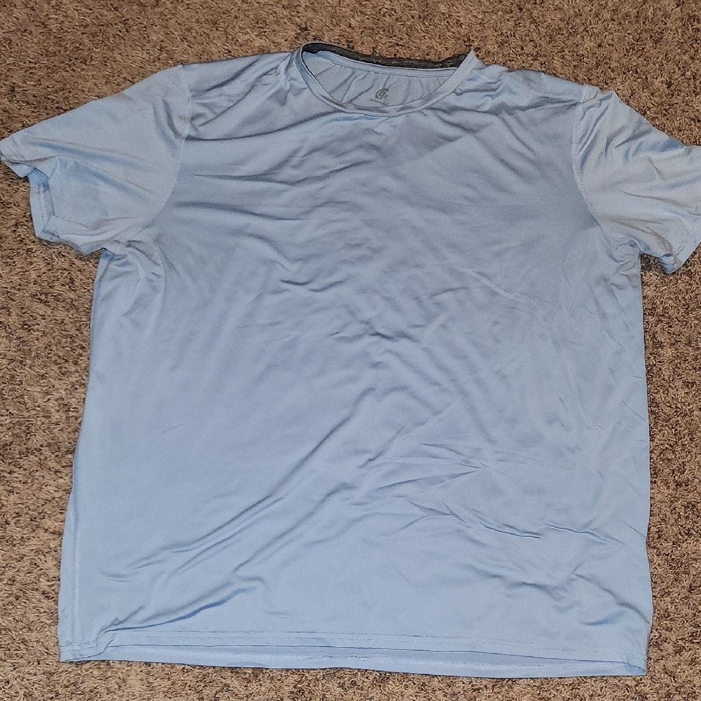 C9 by Champion Men's Size XXL Sky Blue Short Sleeve Shirt